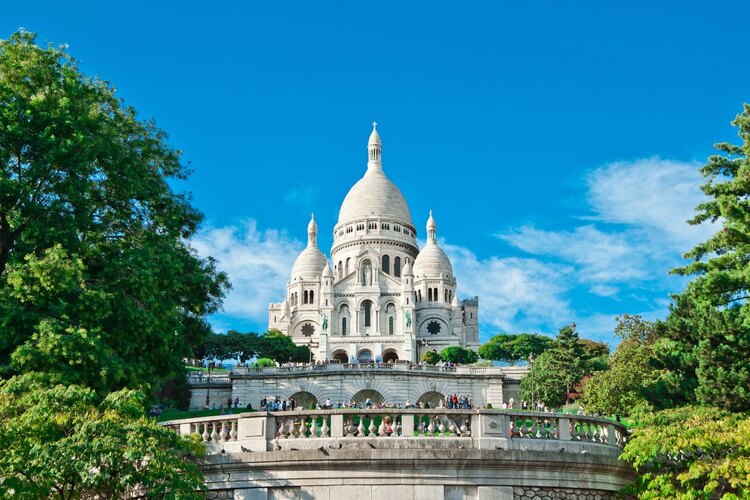Фото точки Монмартр и базилика Сакре-Кёр